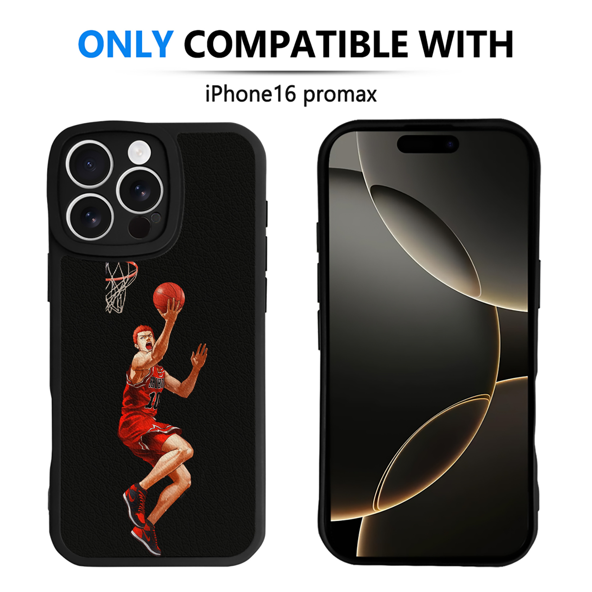 （画像用） SLAM DUNK／スラムダンク 【iPhone 16シリーズ対応】シリコンスマホケース（レザー調） 材質：シリコン